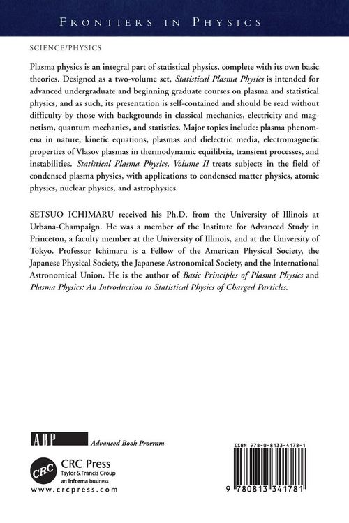 Produktbild: Statistical Plasma Physics, Volume I
