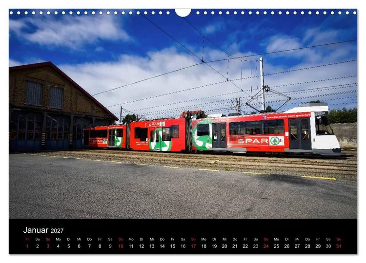 Produktbild: Kusttram Belgien (Wandkalender 2027 DIN A3 quer), CALVENDO Monatskalender