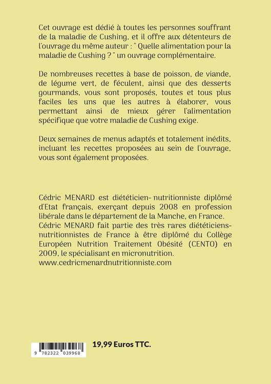 Produktbild: Mes recettes faciles pour la maladie de Cushing.