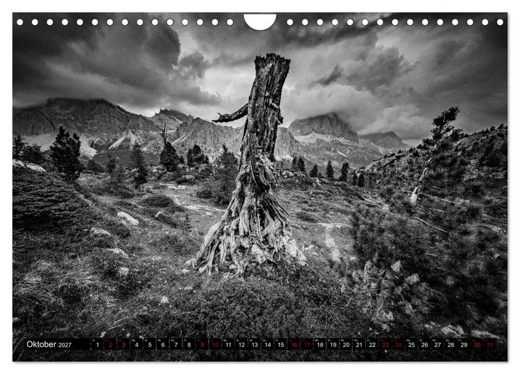 Produktbild: Dramatik in SW (Wandkalender 2027 DIN A4 quer), CALVENDO Monatskalender