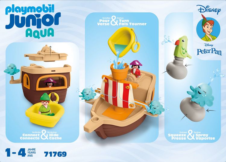 Produktbild: 71769 JUNIOR & Disney: Peter Pans Piratenschiff mit Wasserspritzspa&szlig;