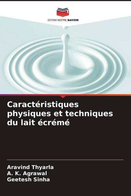 Produktbild: Caract&eacute;ristiques physiques et techniques du lait &eacute;cr&eacute;m&eacute;