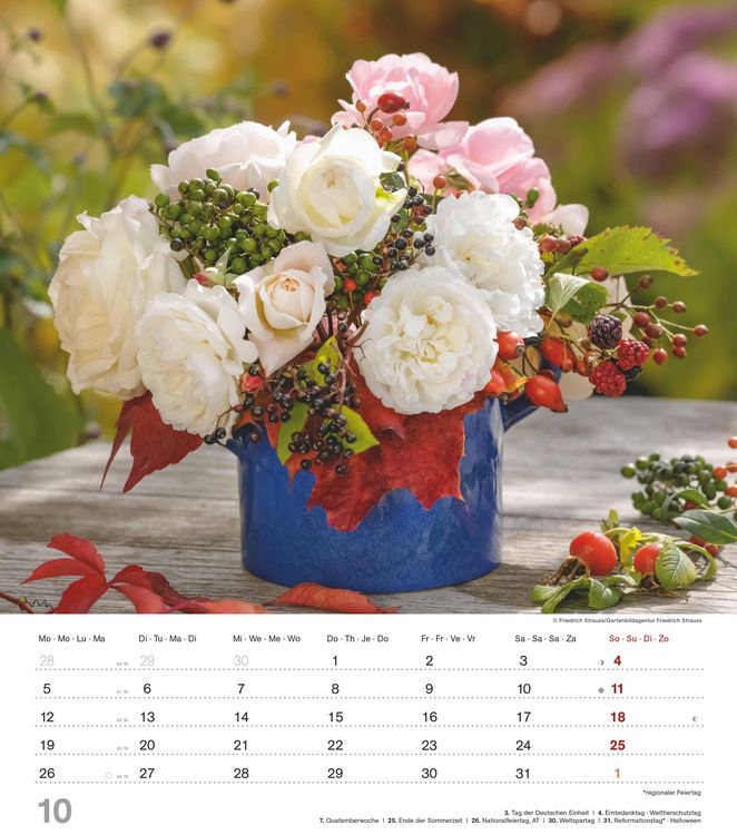 Produktbild: Der Duft der Rosen 2026 - Bildkalender 30x34 cm - Kalender mit wohl riechendem Duftlack - Duftkalender - Wandkalender - Blumenkalender