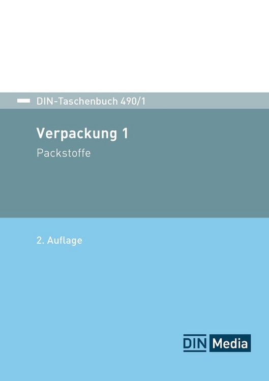 Produktbild: DIN-Taschenbuch 490/1
