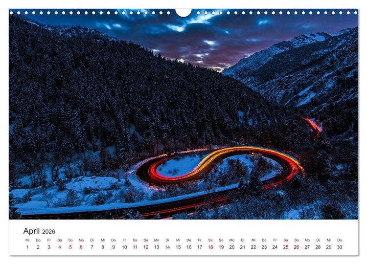 Produktbild: Lightpainting - Malen mit Licht und Zeit (Wandkalender 2026 DIN A3 quer), CALVENDO Monatskalender