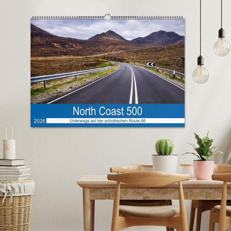 Produktbild: North Coast 500 - Schottlands Traumstra&szlig;e (Wandkalender 2026 DIN A2 quer), CALVENDO Monatskalender