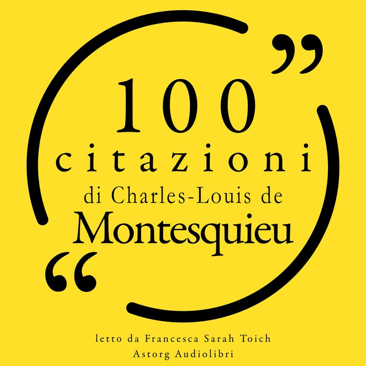 Produktbild: 100 citazioni di Charles-Louis de Montesquieu