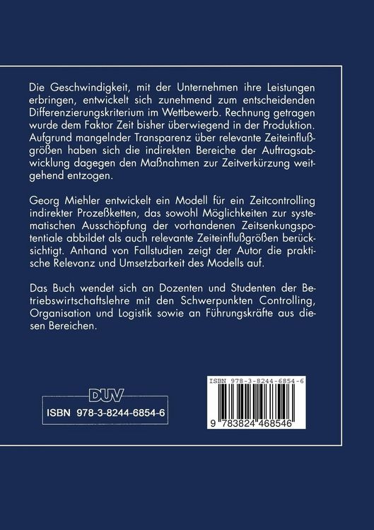 Produktbild: Zeitcontrolling indirekter Proze&szlig;ketten