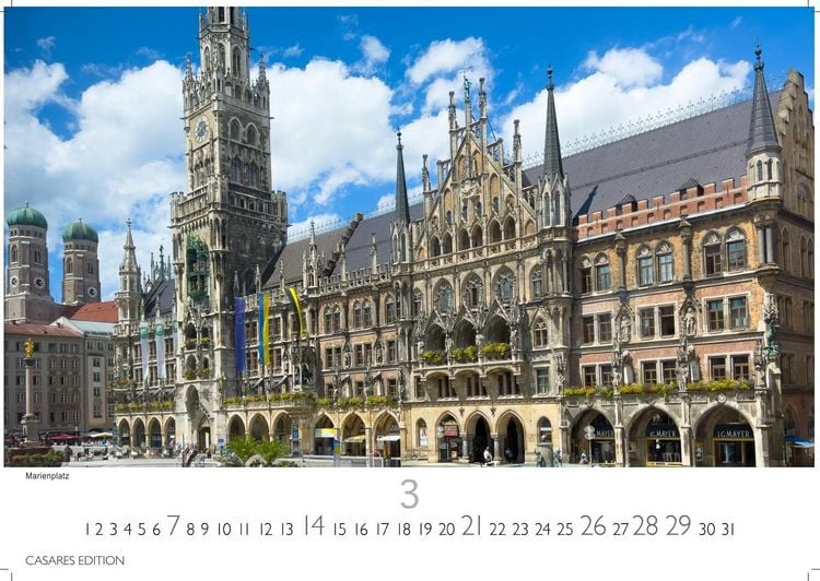 Produktbild: M&uuml;nchen Kalender 2027 &ndash; Wandkalender | Fotokalender Deutschland 24x35cm &ndash; faszinierende Ansichten von Marienplatz bis Alpenpanorama