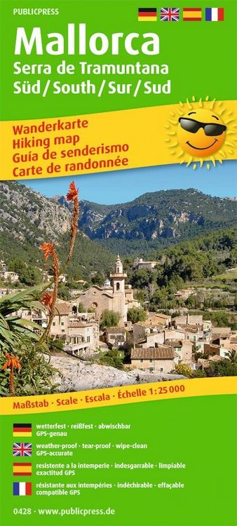 Produktbild: Mallorca - Serra de Tramuntana Sur/S&uuml;d /South/Sud 1:25 000