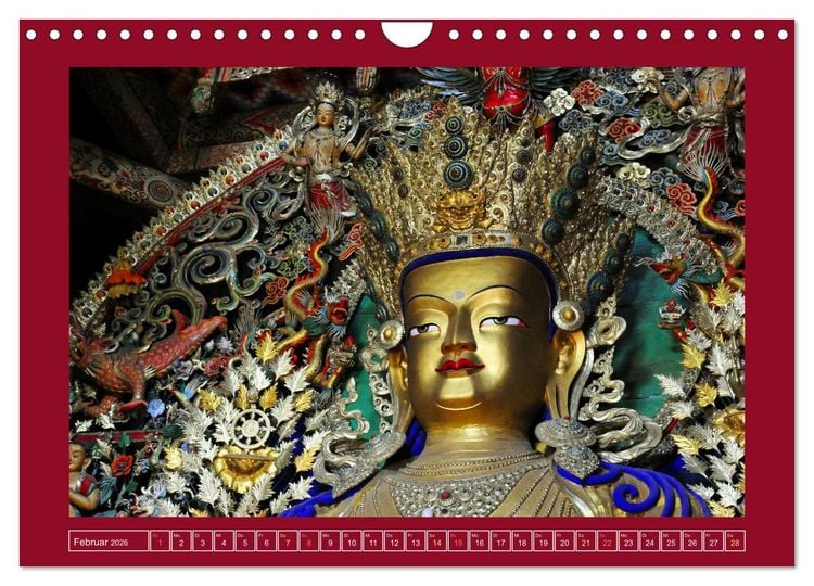Produktbild: Buddhas & Bhodisattvas (Wandkalender 2026 DIN A4 quer), CALVENDO Monatskalender
