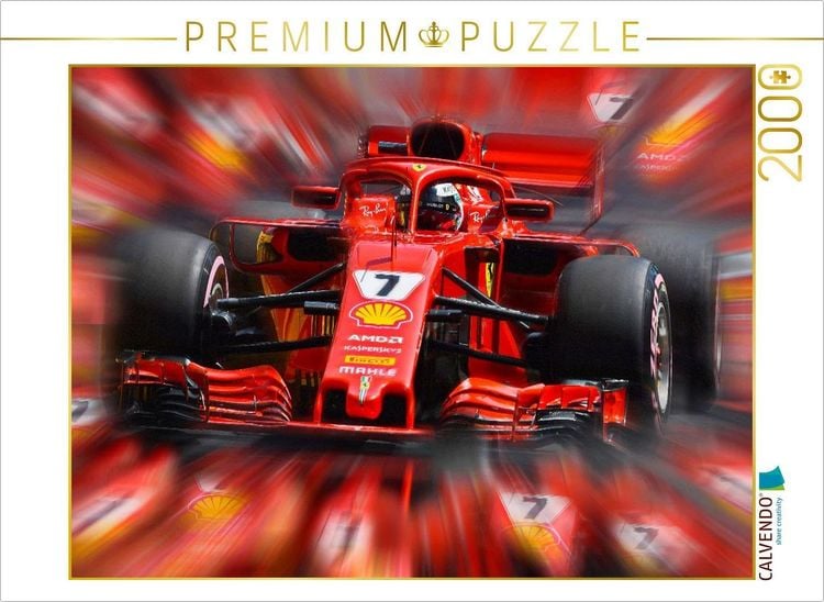 Produktbild: CALVENDO Puzzle Kimi R&auml;ikk&ouml;nen aus Finnland im Ferrari F1. | 2000 Teile Lege-Gr&ouml;&szlig;e 90x67cm Foto-Puzzle f&uuml;r gl&uuml;ckliche Stunden