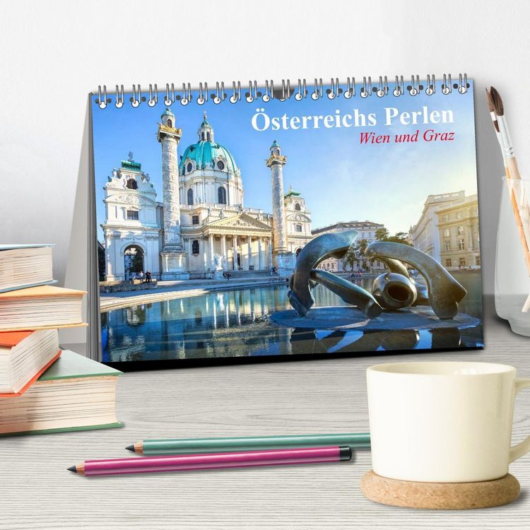 Produktbild: Wien und Graz. &Ouml;sterreichs Perlen (Tischkalender 2026 DIN A5 quer), CALVENDO Monatskalender