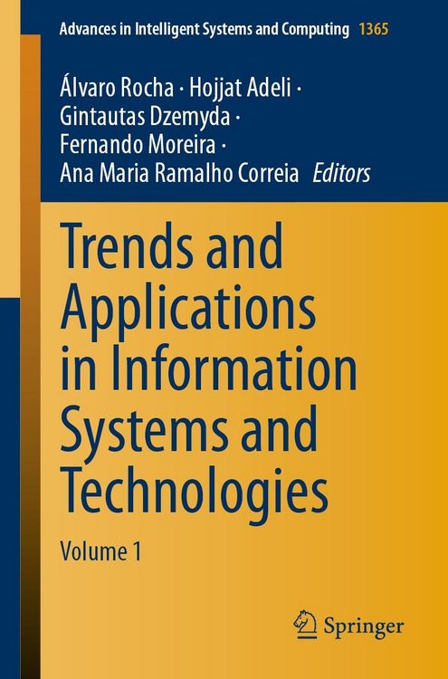 Produktbild: Trends and Applications in Information Systems and Technologies