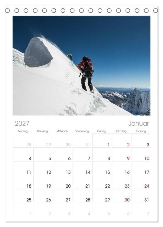 Produktbild: Tischplaner 2027 - Climbing Solutions - Bergsport weltweit (A5 Tischkalender zum Aufstellen) CALVENDO