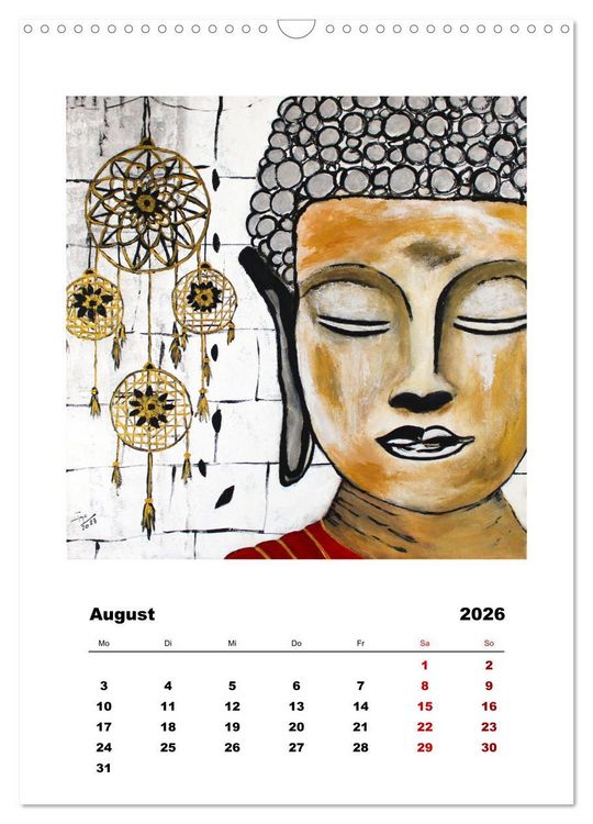 Produktbild: Buddha Relax (Wandkalender 2026 DIN A3 hoch), CALVENDO Monatskalender