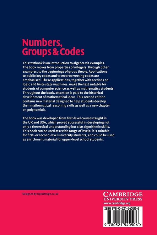 Produktbild: Numbers, Groups and Codes