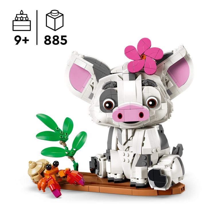 Produktbild: LEGO ǀ Disney 43292 Vaiana Pua, Schwein zum Bauen und Spielen, Zimmerdeko f&uuml;r Fans ab 9 Jahren
