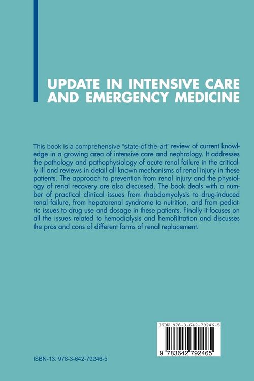 Produktbild: Acute Renal Failure in the Critically Ill