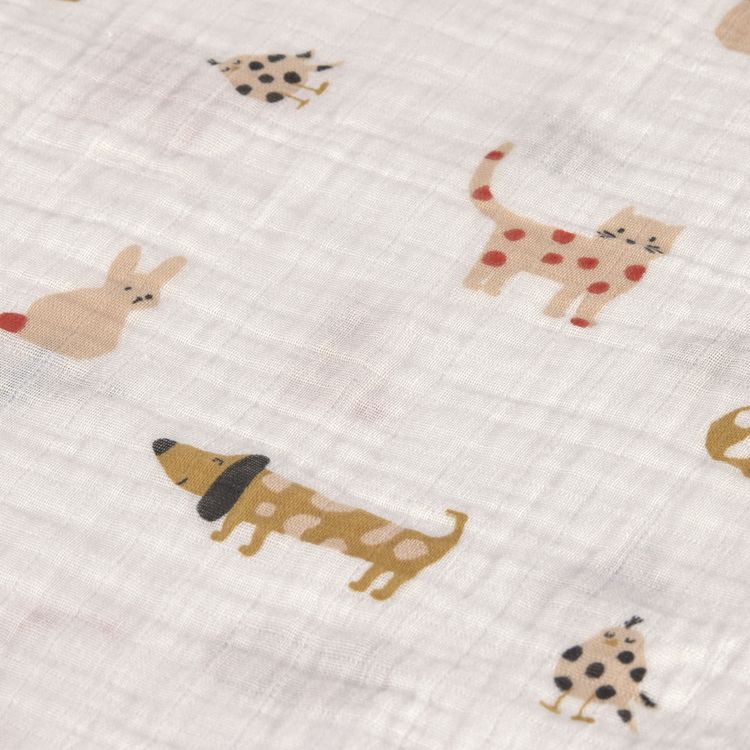 Produktbild: Swaddle & Burp Blanket M Little Mateys spicy orange