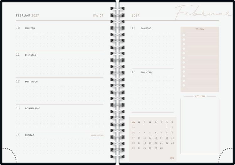 Produktbild: rido/id&eacute; 7021407017 Buchkalender Premium Young Line 2027 "Marble" A5, Papier