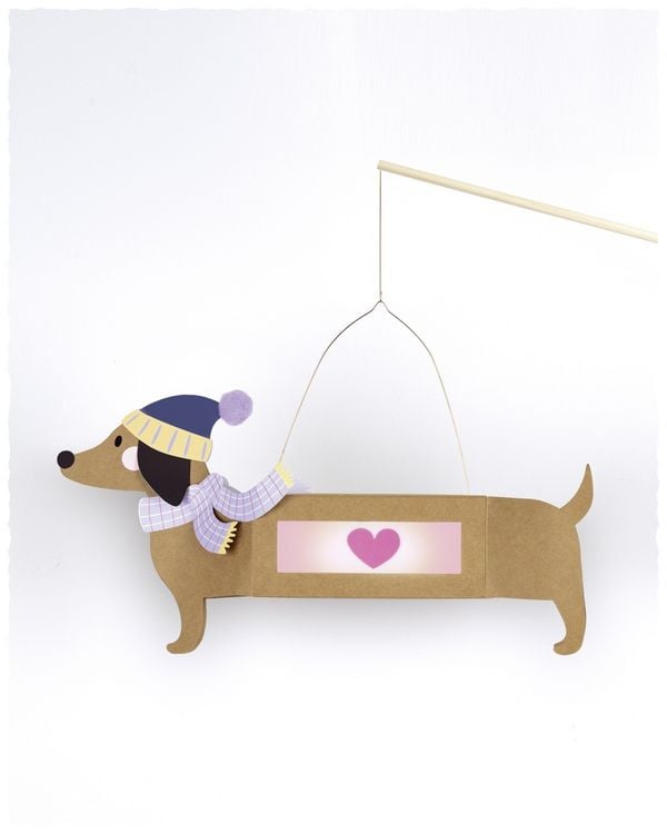 Produktbild: FOLIA Bastelartikel Laternen-Bastelsets AUTUMN FRIENDS, inkl. 1 LED-Licht und Batterien
