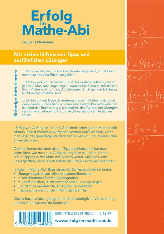 Produktbild: Erfolg im Mathe-Abi Schleswig-Holstein Basiswissen