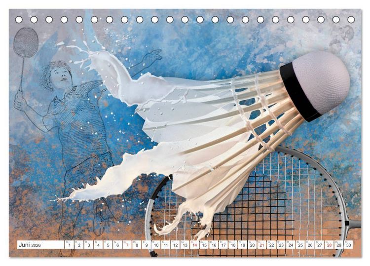 Produktbild: SPORT trifft SPLASH - normal war gestern (Tischkalender 2026 DIN A5 quer), CALVENDO Monatskalender