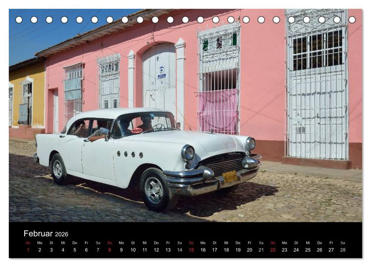 Produktbild: Cuba Cars (Tischkalender 2026 DIN A5 quer), CALVENDO Monatskalender
