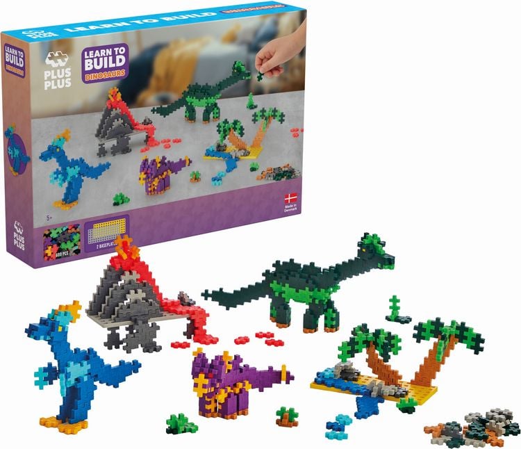 Produktbild: Plus Plus,600 Kreativ Bausteine Dinosaurier