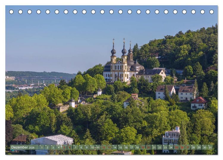 Produktbild: Romantisches Mainfranken (Tischkalender 2026 DIN A5 quer), CALVENDO Monatskalender