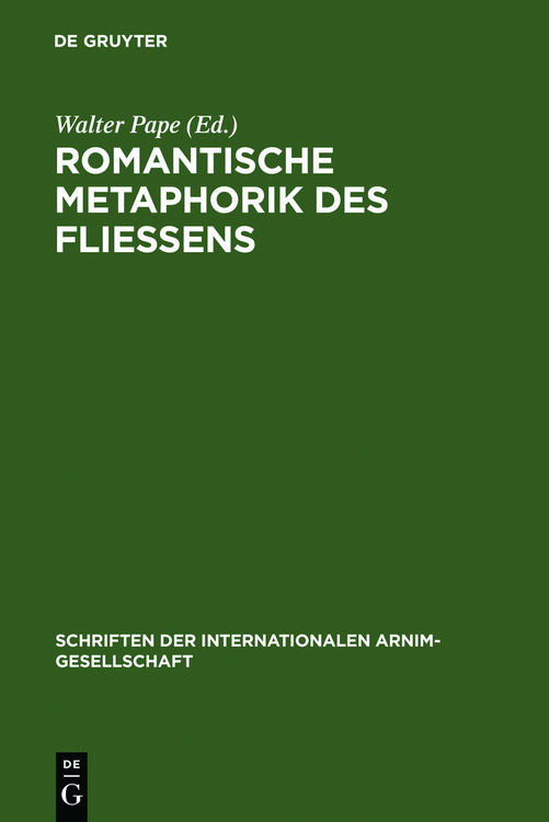 Produktbild: Romantische Metaphorik des Flie&szlig;ens