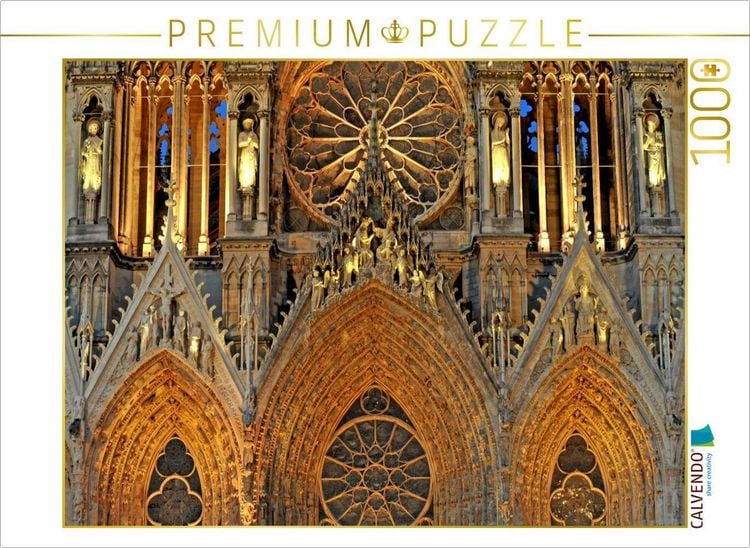 Produktbild: CALVENDO Puzzle Western Front Nacht | 1000 Teile Lege-Gr&ouml;&szlig;e 64x48cm Foto-Puzzle f&uuml;r gl&uuml;ckliche Stunden