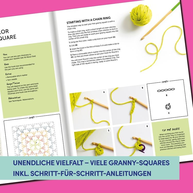 Produktbild: Das gro&szlig;e Granny Square H&auml;kelbuch