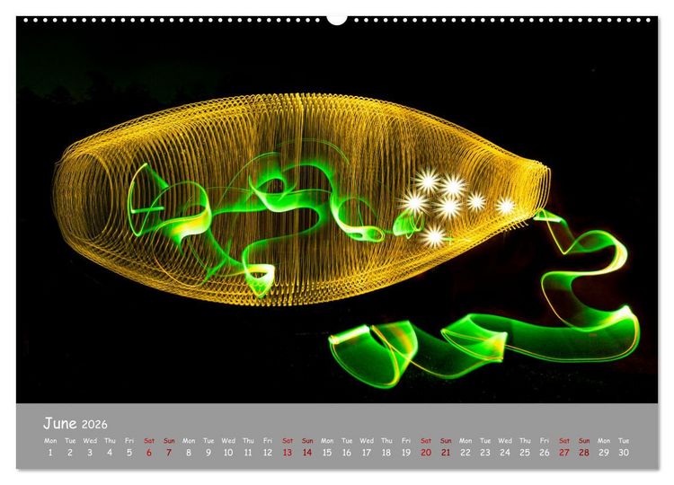 Produktbild: Light is Life and Fun (Wall Calendar 2026 DIN A2 landscape), CALVENDO 12 Month Wall Calendar