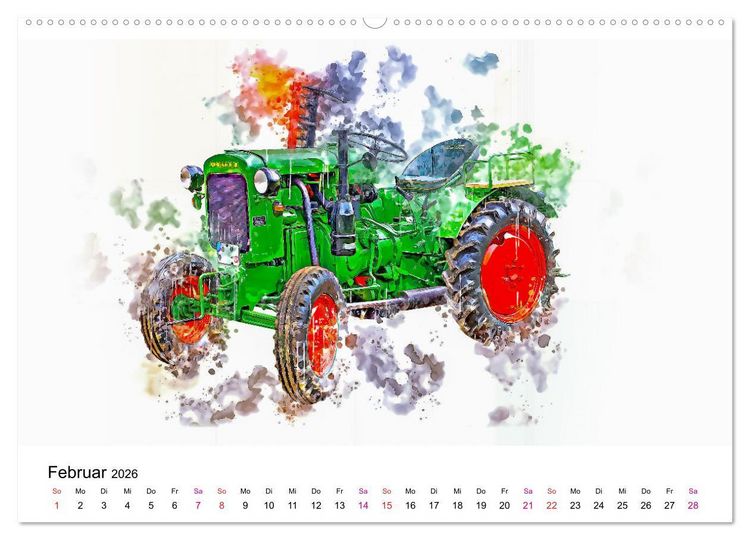 Produktbild: Traktoren Oldtimer Legenden (Wandkalender 2026 DIN A2 quer), CALVENDO Monatskalender