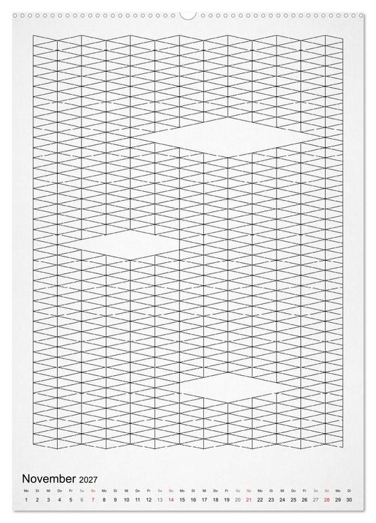 Produktbild: Geometric Graphik Art (hochwertiger Premium Wandkalender 2027 DIN A2 hoch), Kunstdruck in Hochglanz