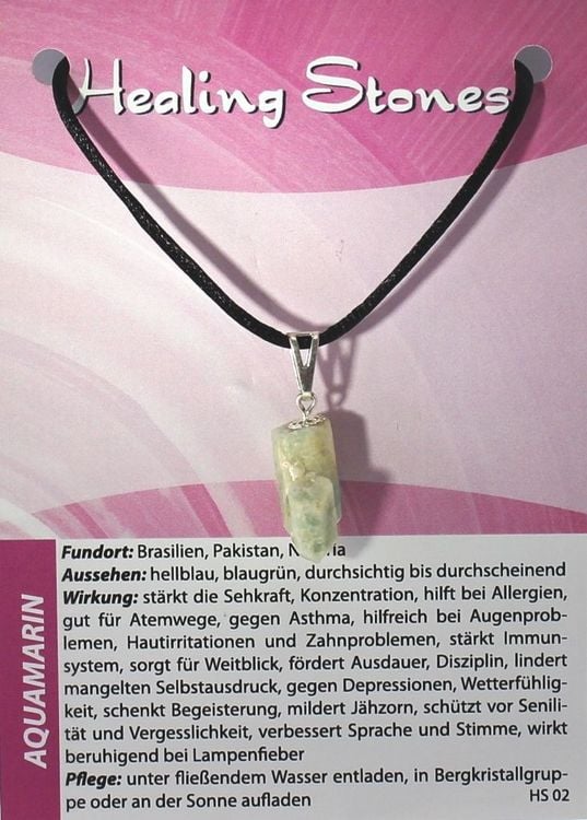 Produktbild: Aquamarin Maxicard Healing Stones, R143-02
