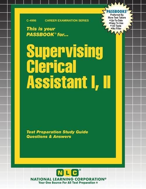 Produktbild: Supervising Clerical Assistant I, II