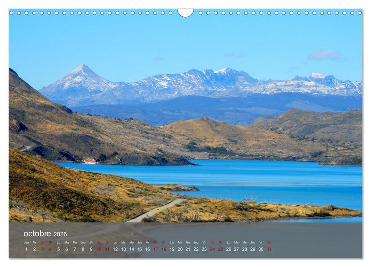 Produktbild: Patagonie Chilienne (Calendrier mural 2026 DIN A3 vertical), CALVENDO calendrier mensuel