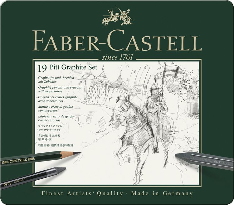 Produktbild: Faber-Castell Pitt Graphite medium Set 19er Metalletui