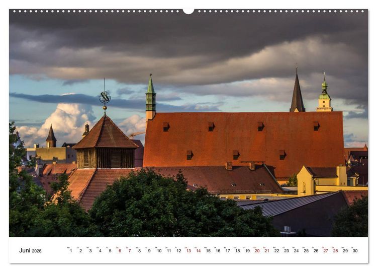 Produktbild: M&auml;rchenhaftes Ingolstadt (hochwertiger Premium Wandkalender 2026 DIN A2 quer), Kunstdruck in Hochglanz