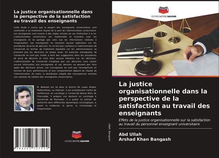 Produktbild: La justice organisationnelle dans la perspective de la satisfaction au travail des enseignants