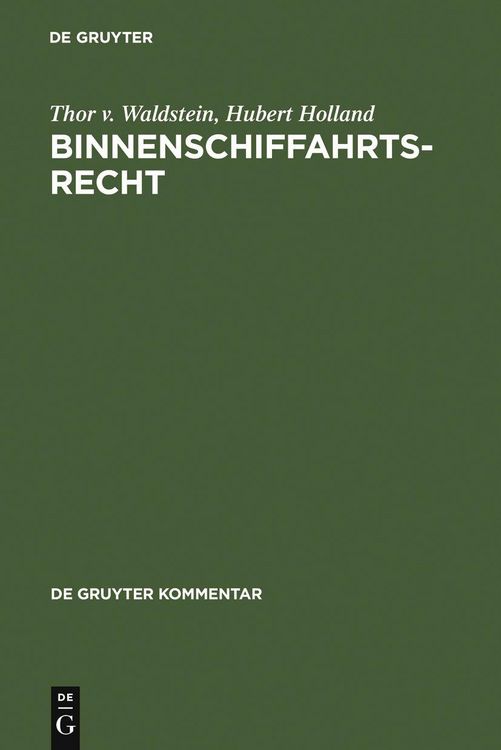 Produktbild: Binnenschiffahrtsrecht