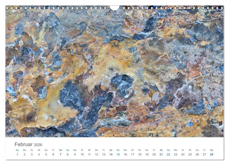 Produktbild: Die Natur als K&uuml;nstlerin - Sch&ouml;nheit der Steine (Wandkalender 2026 DIN A3 quer), CALVENDO Monatskalender