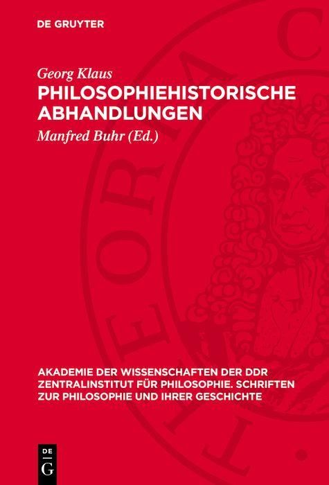 Produktbild: Philosophiehistorische Abhandlungen