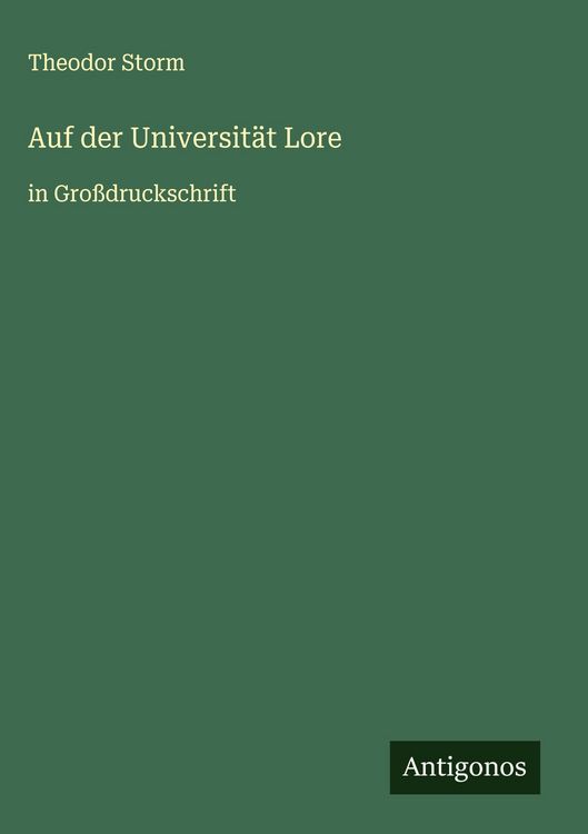 Produktbild: Auf der Universit&auml;t Lore