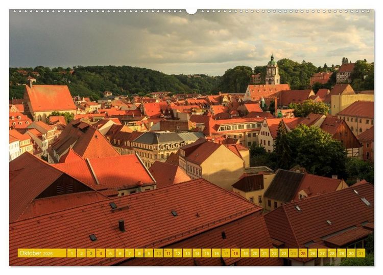 Produktbild: Romantisches Mei&szlig;en &ndash; Die &auml;lteste mittelalterliche Stadt Sachsens (Wandkalender 2026 DIN A2 quer), CALVENDO Monatskalender