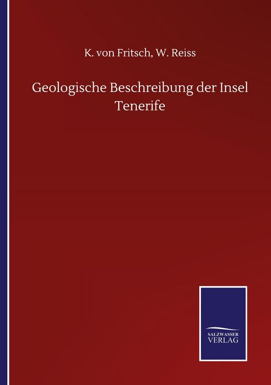 Produktbild: Geologische Beschreibung der Insel Tenerife