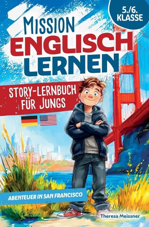 Produktbild: Mission Englisch lernen 5./6. Klasse - Story-Lernbuch f&uuml;r Jungs